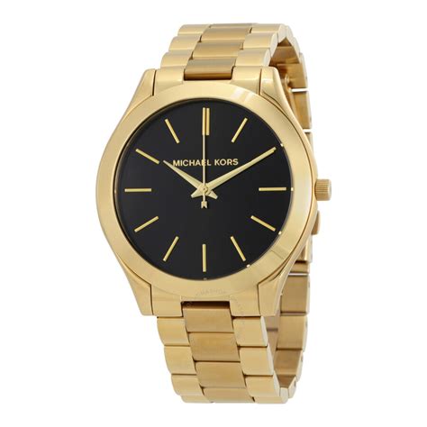 mk3478 michael kors|Michael Kors Slim Runway Black Dial Gold.